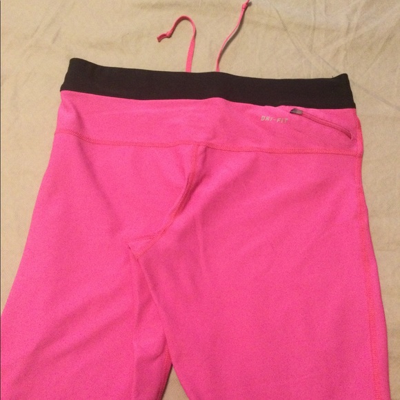 Nike Pro Dri-fit crop leggings size M pink - Picture 5 of 8